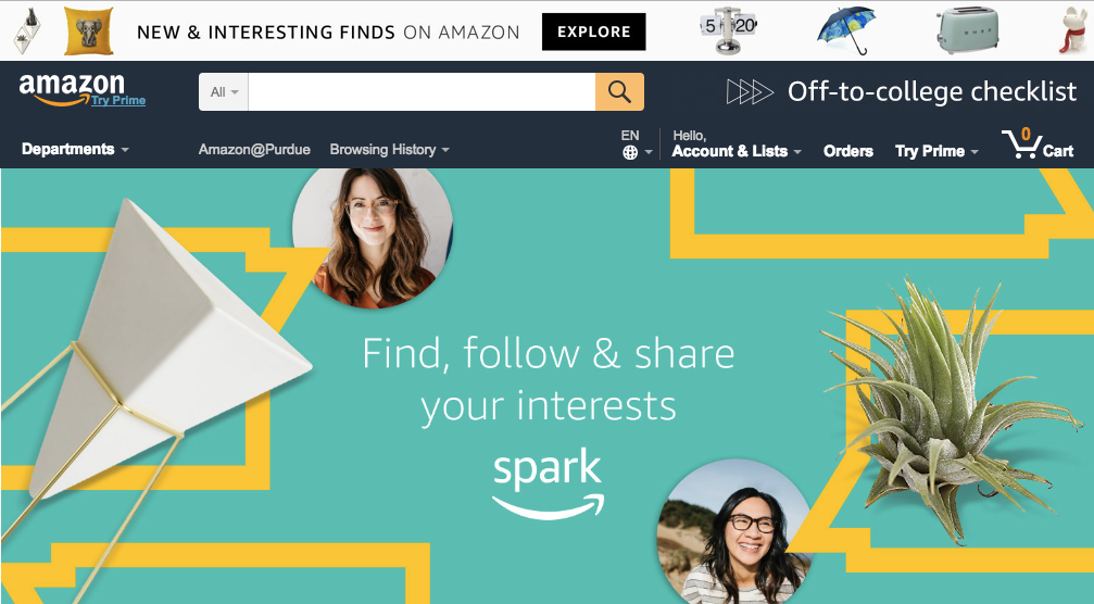 Amazon präsentiert Spark als nächste seiner ShoppingWelten Exciting